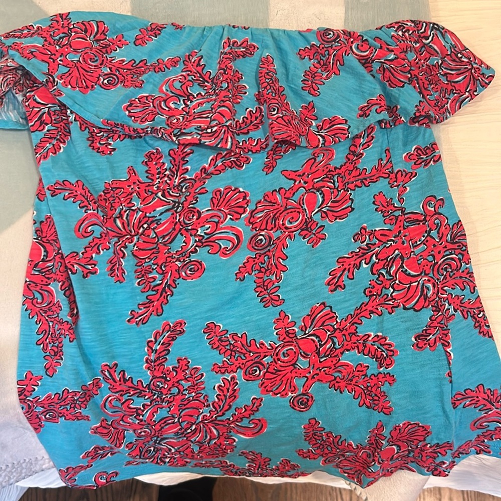 Lilly Pulitzer strapless shirt